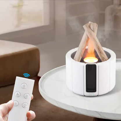 Simulated Flame Aromatherapy Humidifier