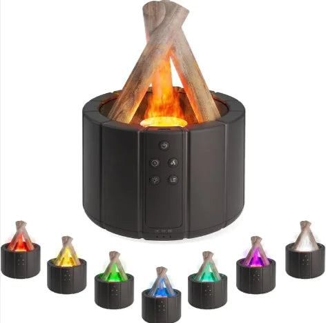 Simulated Flame Aromatherapy Humidifier